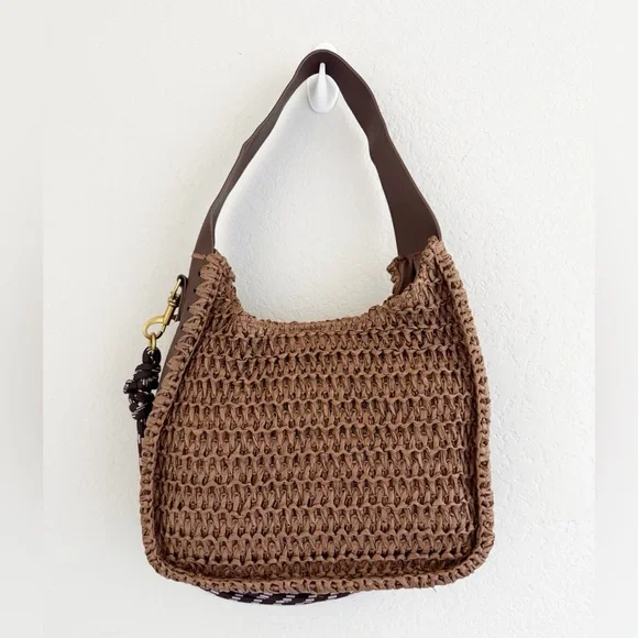 American Eagle Outfitters Brown Knit Shoulder Bag NWOT - Picture 2 of 4